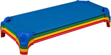 Heavy-Duty Stackable Standard Size 52"L Daycare Cots for Kids and Toddlers, Stac