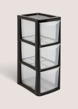 Black Small Drawer Tower