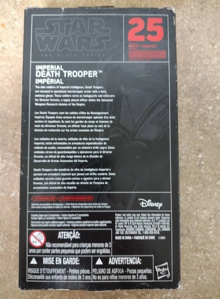 Figura Hasbro Star Wars The Black Series #25 Imperial Death Trooper 2016 6" nueva Foto 3 de 3