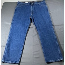 Wrangler Five Star Premium Regular Fit Mens Jeans 44x30 Blue Denim 10855WAQD