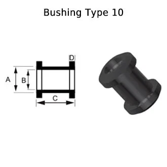 For Subaru Impreza 93-04 Whiteline KSR202 Front Rack & Pinion Mount Bushing Kit Foto 2 de 3