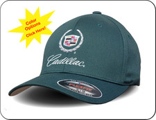 Classic Cadillac Shield Logo - Flexfit Hat/Cap - S/M L/XL - General Motors/GM