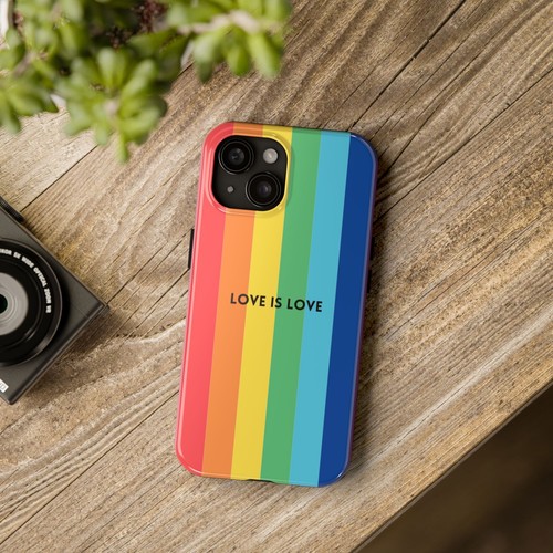 LOVE IS LOVE Colorful Love, Pride Tough Phone Case - Picture 21 of 97