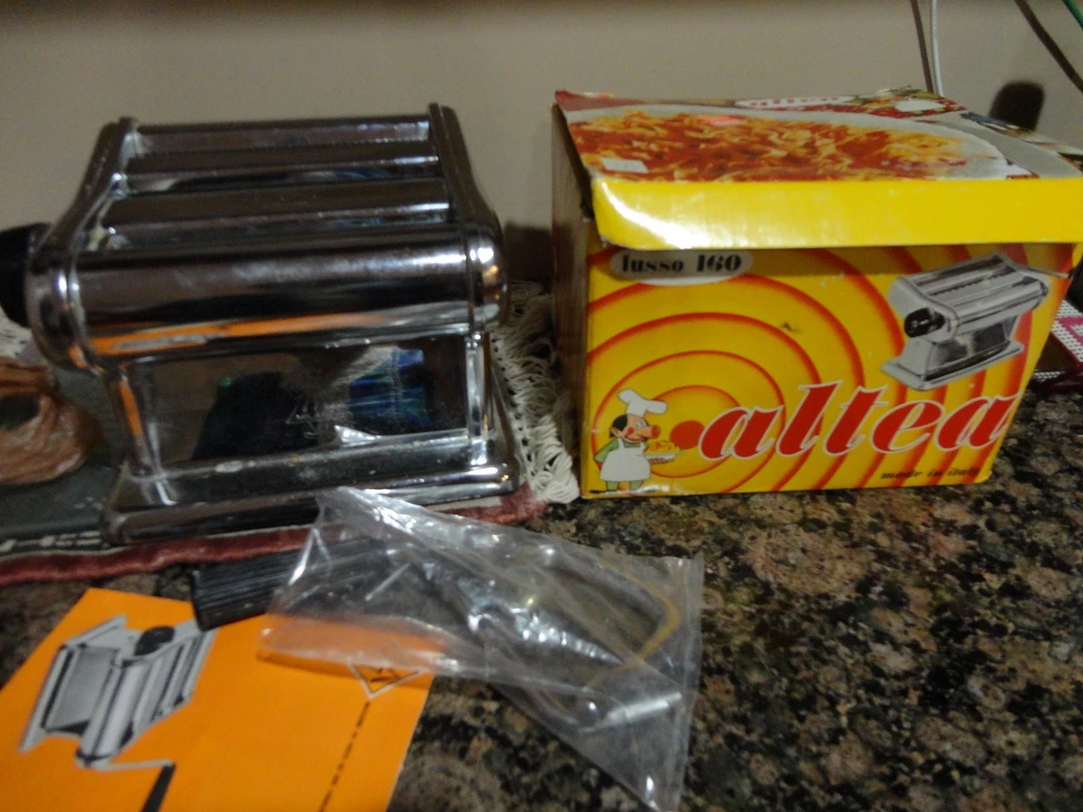 ALLEA IUSSO 160 CHROME MANUAL PASTA MAKING MACHINE eBay