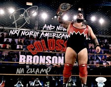 Bronson Reed Signed & Inscribed WWE NXT North American Champion 8x10 Photo 2 JSA