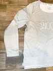 RAE DUNN Sleep Shirt Snooze Soft cozy Women’s L Lg Large Grey Gray — photo 3