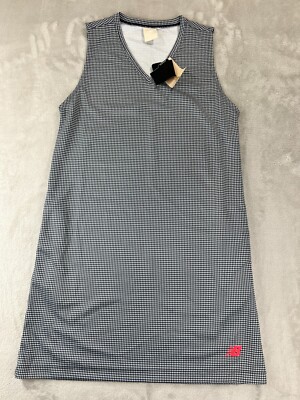 New Balance BANDIER Houndstooth Dress Size Small Polyester Stretch Performance