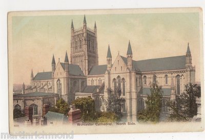 Worcester Cathedral, North Side Postkarte, B484