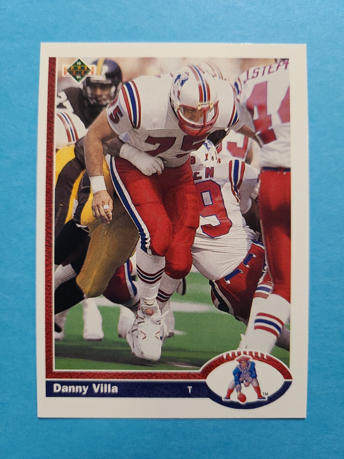 DANNY VILLA 1991 UPPER DECK FOOTBALL CARD # 565 F4814