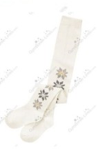 NWT Gymboree Snowflake Glamour Collection Glitter Tights 6-12 M