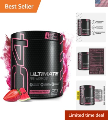Explosive C4 Ultimate Pre Workout Powder: 300mg Caffeine, Strawberry Watermelon