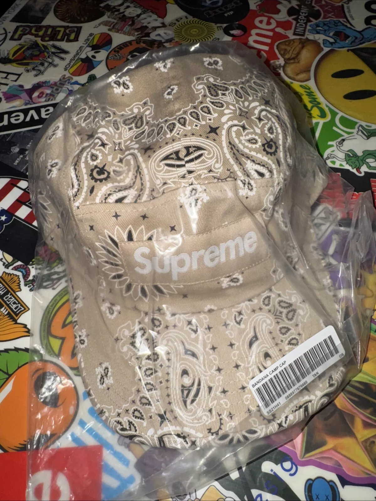 Casquette de camp Supreme Bandana marron