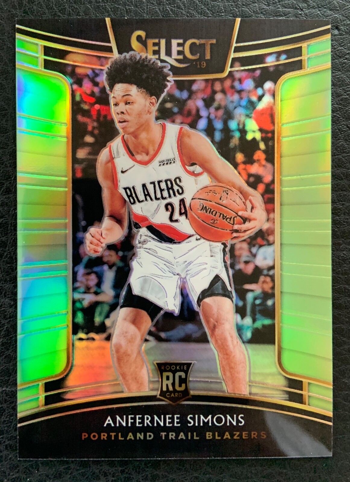 #/75 Anfernee Simons 2018-19 Panini Select Green Prizm RC #39