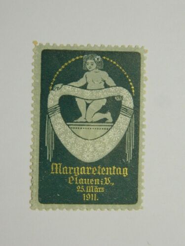 Reklamemarke Margaretentag Plauen im Vogtland Sachsen 1911 - Bild 1 von 1