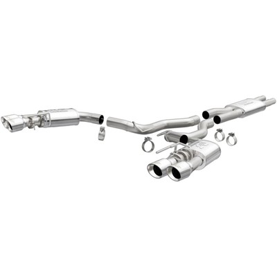 MagnaFlow SYS Cat-Back GT 5.0L Street Dual Exit Polished 4in Tips FOR 2018 Ford 