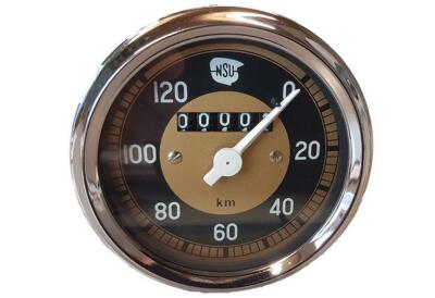 Tachometer NSU MAX 140 Km/h,ORIGINAL VDO,80 Mm