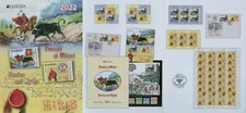 Romania 2022 Europa CEPT, Stories and Myths Mi.8001-02 A, Block 896 I+II,897