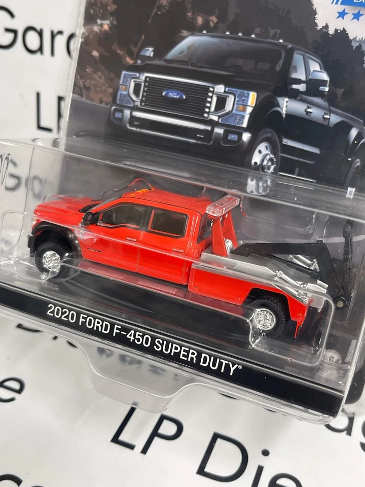 GREENLIGHT 2020 Ford F-450 Super Duty Tow Truck Red 1:64 Diecast T&C Exclusive - Image 2 of 2