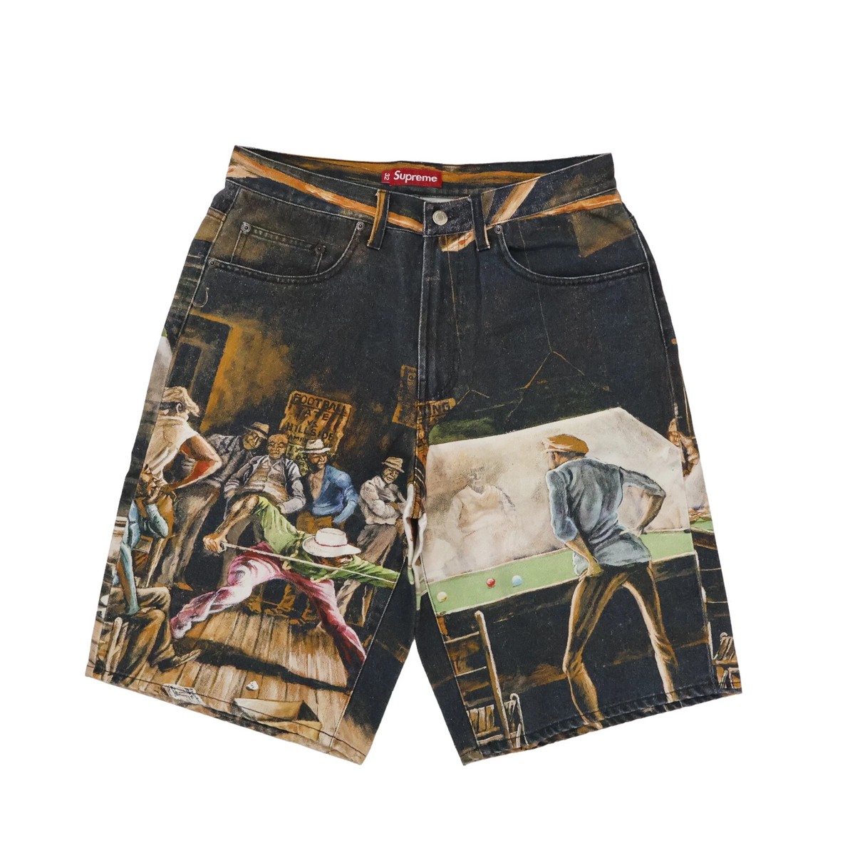 パンツ Supreme x Ernie Barnes Short Pool Hall Supreme Ernie Barnes Baggy Denim Short Pool Hall | eBay