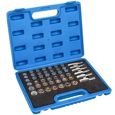 114PCS Oil Pan Drain Plug Repair Kit Metric Thread Repair Tool M13-M22 Sizes