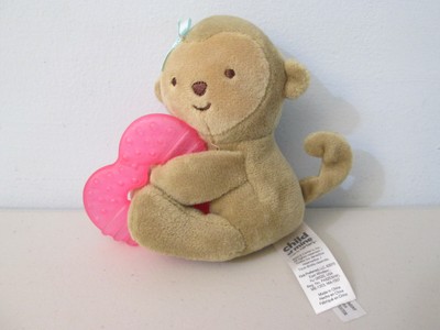 NEW Baby CARTER/'S Just One You BROWN Bear Chime /& Chew teether hang toy stroller