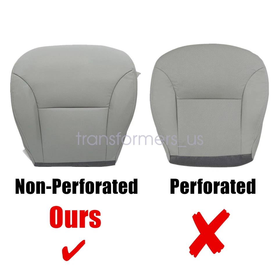 Cubierta de asiento de repuesto gris para parte inferior del conductor Lexus ES300 ES330 2002-2006 Foto 3 de 4