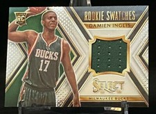 2014-15 Select Rookie Swatches #23 Damien Inglis Milwaukee Bucks /199