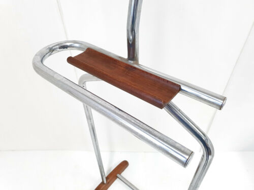Beautiful Valet Art Deco 20S 30S Walnut & Steel Chrome 1920 1930 - Picture 5 of 8
