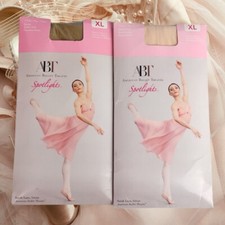American Ballet Theatre Spotlights X-Large 2 Packs Of Tights Dancing Spandex
