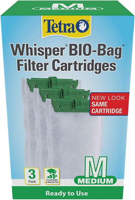 Tetra Whisper Bio-Bag Filter Aquarium Cartridges, Medium Filter for Freshwater a