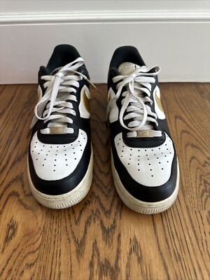 Nike Air Force 1 07 PRM “50th Anniversary” Black White Gold