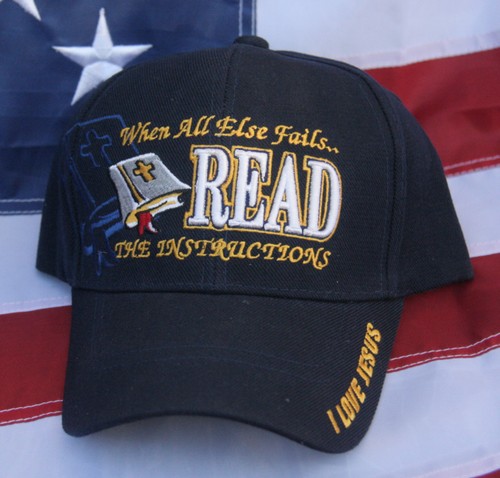 WHEN-ALL-ELSE-FAILS-READ-THE-BIBLE-GOD-JESUS-CHRISTIAN-CROSS-HAT-CAP-PIN-HEAVEN
