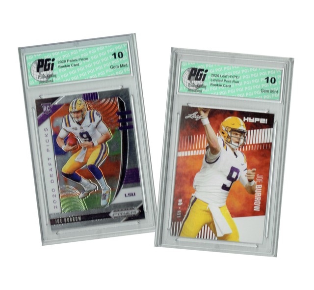 Joe Burrow 2020 Prizm Draft #105, Leaf HYPE! #30A - 2 ...