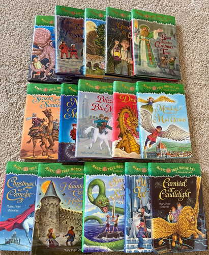 Magic Tree House collection. 15 hardcover books w/dust covers. Mary Pope Osborne