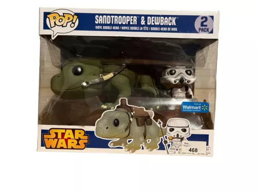 Funko Pop! Star Wars Sandtrooper and Dewback 2-pack Brand New Walmart Exclusive