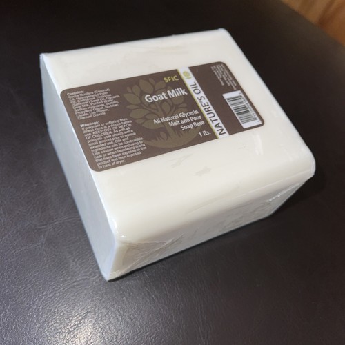 Natures Oil Goat Milk Melt and Pour Soap Base 1lb. Block - Picture 2 of 2