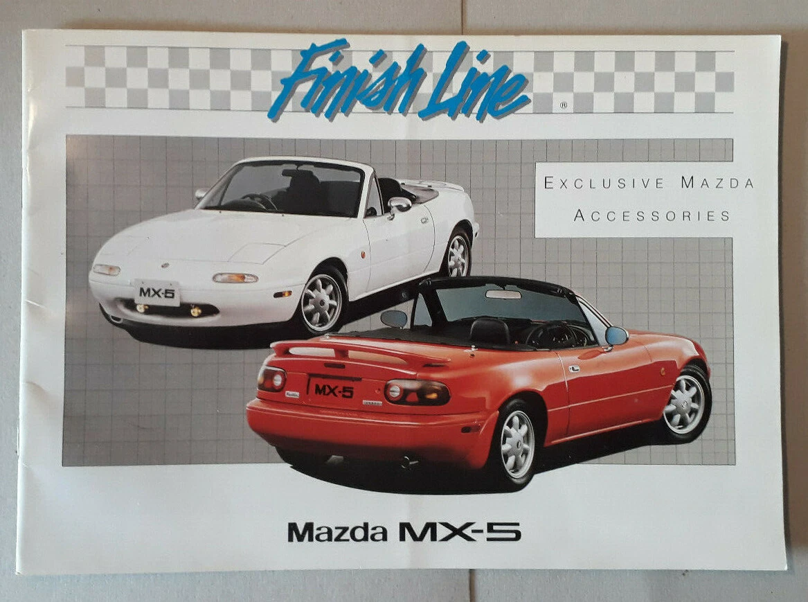 Mazda MX-5 Finish Line Accessories Brochure 1990