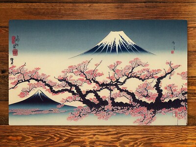 Cherry Blossoms Mount Fuji 14'' X 24'' PlaymatFor Card, Ccg, And Tabletop Games