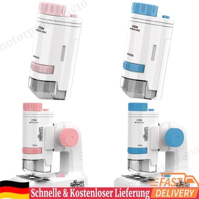 80-200X High Definition Science Microscope Kid Present Microscope with LED Light