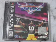 NFL Blitz PS1 Video Game Black Bottom CIB Complete Playstation 1