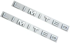 2X OEM Chrome Limited Emblem 3D Badge Front Tailgate Fender