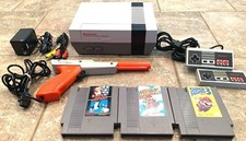 Original Nintendo Nes System Console Super Mario Game Bundle Polished OEM 72 Pin