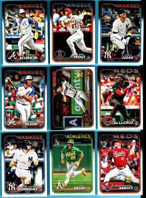 2024 Topps series 1 , 2  & Update Baseball COMPLETE 1050 CARD SET