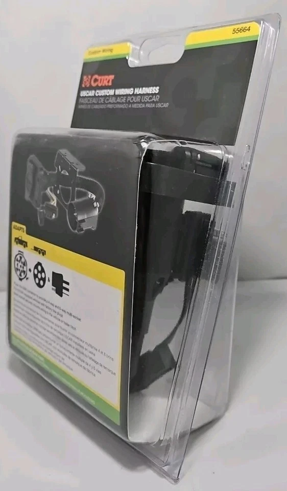 Cableado de remolque con conector de 6 y 4 vías Curt de doble salida - se conecta a USCAR 55664 Foto 3 de 3