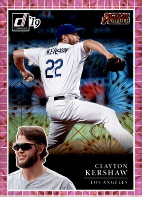 2019 Panini Donruss - Action All-Stars Clayton Kershaw #AA6 Pink Firework