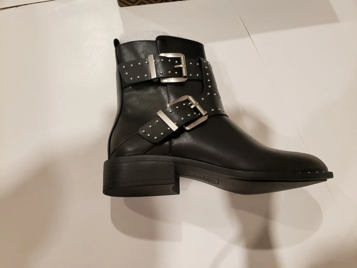CHARLES BY CHARLES DAVID Tupper Moto Boot BLACK 10 8.5
