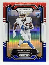 2023 Panini Prizm Elijah Dotson Red White Blue Prizm Rookie RC #352 LA Chargers