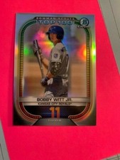 2021 BOWMAN CHROME BASEBALL BOBBY WITT JR. SCOUTS TOP 100 REFRACTOR ~ #BTP-11
