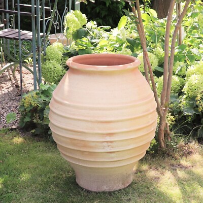 handgefertigte Terracotta Amphore aus Kreta, frostfeste Amphore Agave 60 |  eBay.de