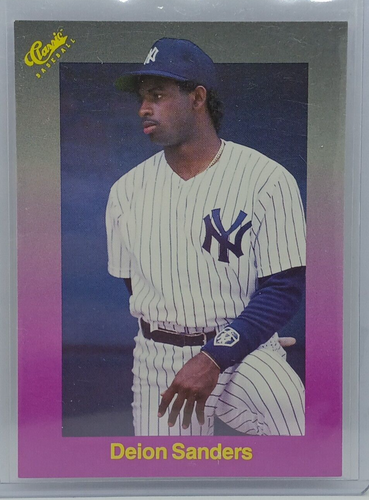 1989 Classic Baseball Purple Deion Sanders 200 Baseball Rookie New 